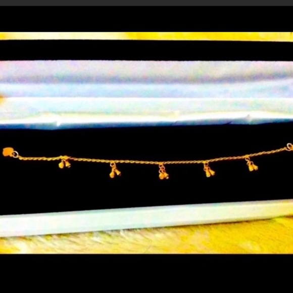 24k SOLID GOLD BELL BRACELET/ 6.5” LENGTH 🔥 - Picture 3 of 9